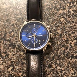 Vincero Black Leather Watch